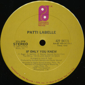 Patti LaBelle - If Only You Knew / I'll Never, Never Give Up