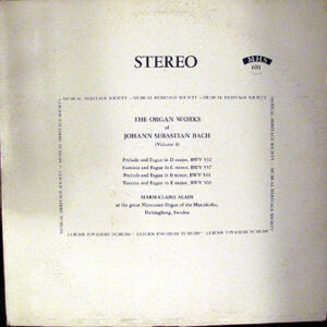 Johann Sebastian Bach / Marie-Claire Alain - Organ Works Of Johann Sebastian Bach, Volume 4