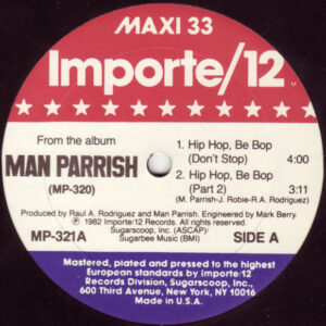 Man Parrish - Hip Hop, Be Bop (Don't Stop)