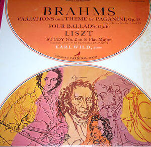 Earl Wild / Johannes Brahms / Franz Liszt - Brahms: Variations On A Theme By Paganini, Op. 35, Four Ballads, Op. 10 / Liszt: Study No. 2 In E Flat Major